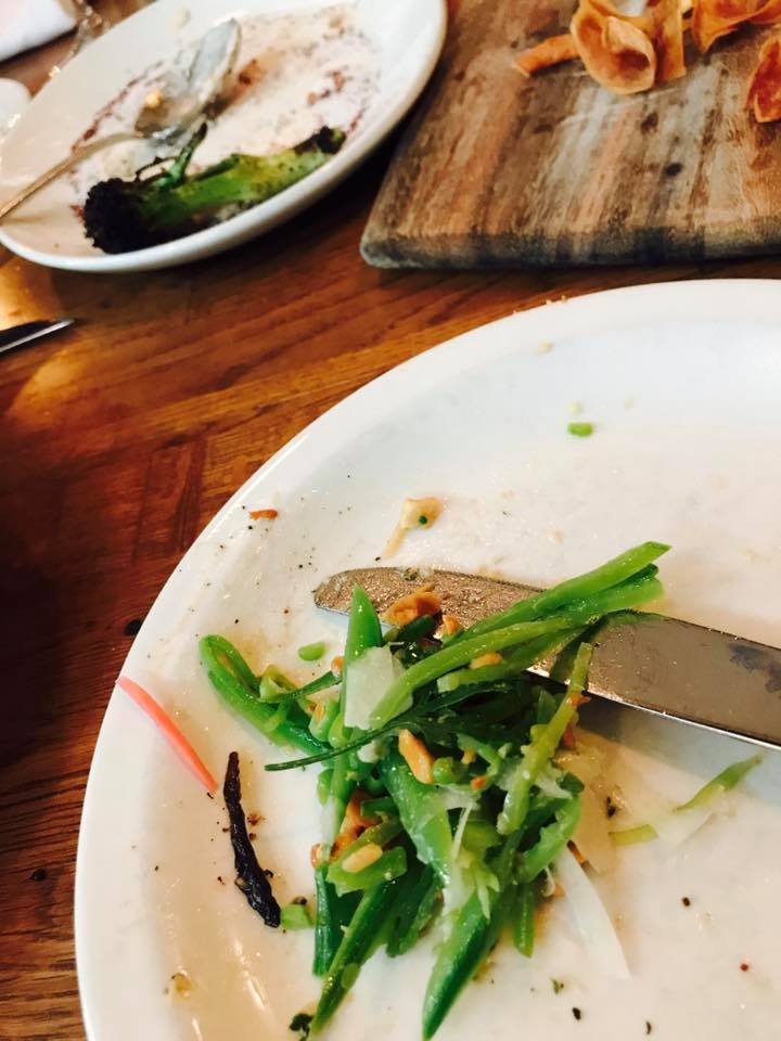 Photo: Remnants of vegetables from Stoneburner in Ballard, WA. Photo by World's Worst Food Blogger