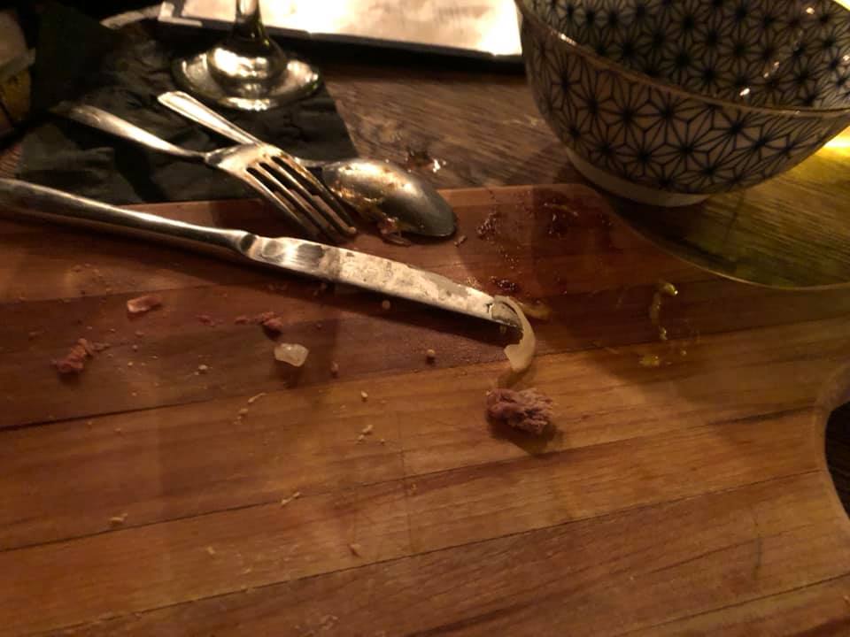 Photo: The Coldroom: Charcuterie plate remnants. Photo by World's Worst Food Blogger